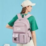 Men's Women's Unisex School Bag Bookbag Commuter - Image 2