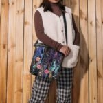 Women's Bohemian Floral Embroidered Crossbody Bag, Artistic - Image 10