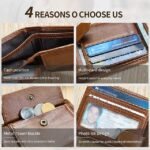 Genuine leather wallet top layer cowhide coin purse multi card - Image 2