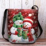 Women's Christmas Snowman Crossbody Bag -  Snowman and - Image 10