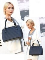 Women's 3-Piece Brown Woven Faux Leather Handbag Set – - Image 15