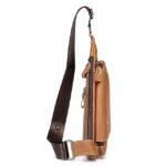 Men's Cowhide Leather Sling Bag - Vintage Crossbody - Image 7