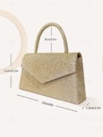 Women's Clutch Evening Bag Shoulder Bags Flap Bag Polyester - Image 9