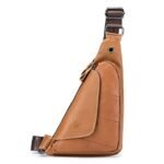 Men's Cowhide Leather Sling Bag - Vintage Crossbody - Image 8