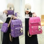 4-Piece Starry Backpack Set for Girls - Includes Backpack, - Image 7