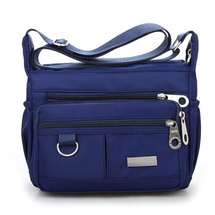 Women's Navy Blue Nylon Crossbody Messenger Bag – Durable