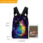 Animal Backpack Kids Colorful Cat Print Oxford Fabric Backpack - Image 5