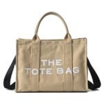 Women's Canvas Tote Bag with Zipper – Minimalist Shoulder - Image 6