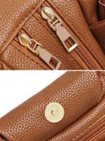 Women's Faux Leather Handbag – Multiple Colors, Stylish - Image 10