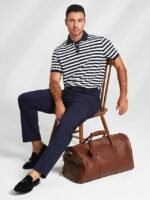 Men's Versatile Leather Weekender Bag with Integrated Shoe - Image 2