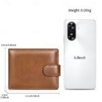 Genuine leather wallet top layer cowhide coin purse multi card - Image 3